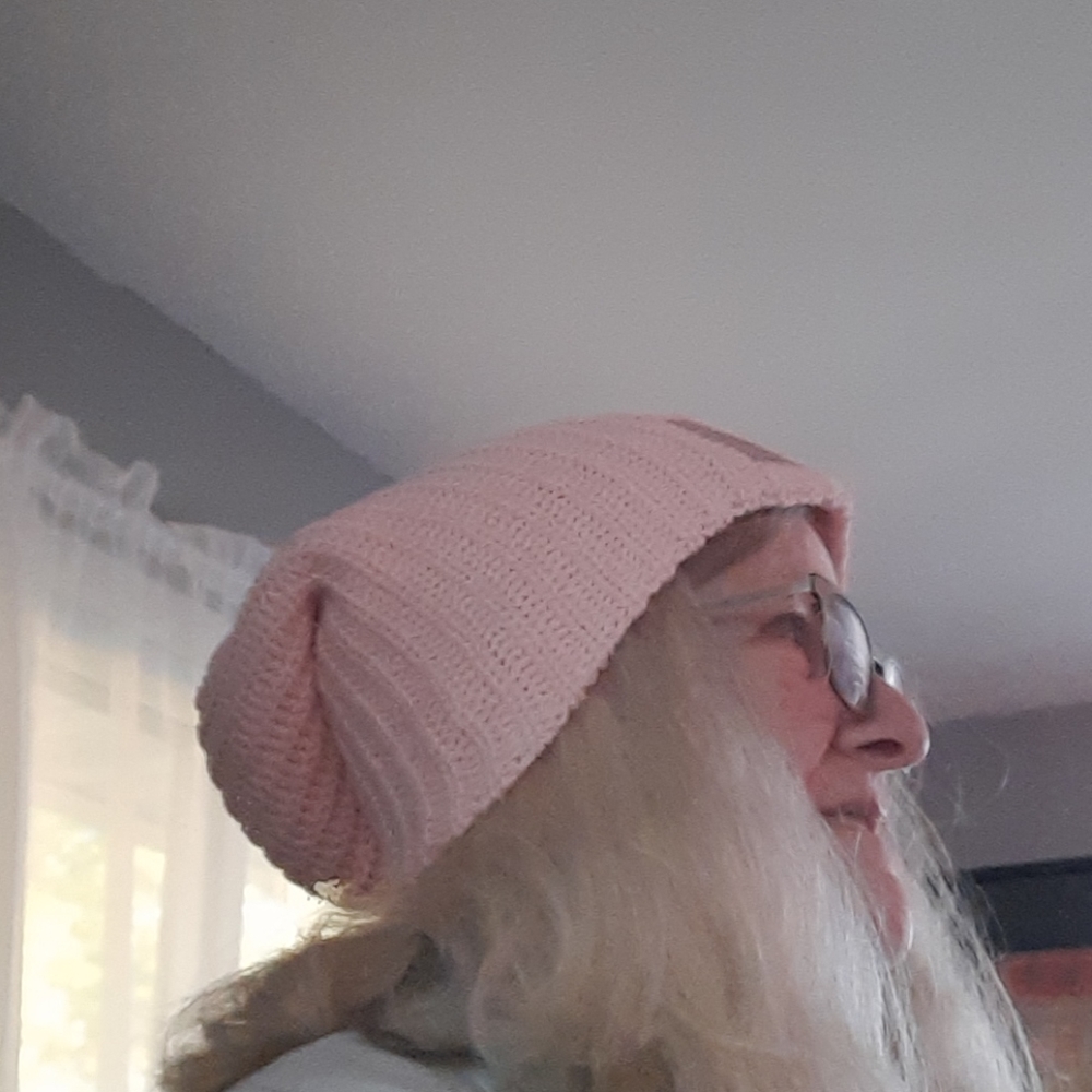 Love Your Melon slouchy beanie in pink